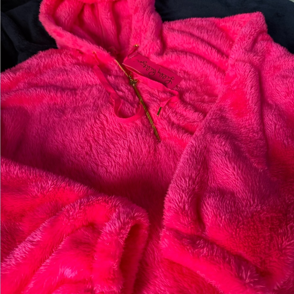 Lilly Pulitzer Vibrant Pink Teddy Jacket